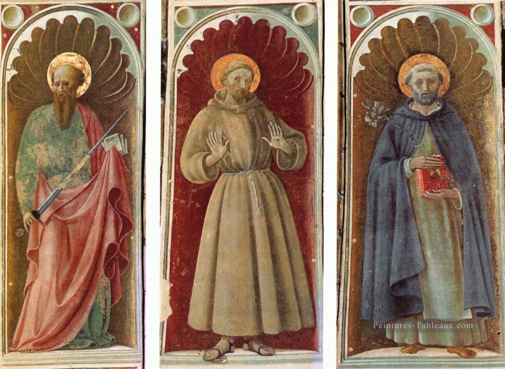 Sts Paul Francis et Jérôme début de la Renaissance Paolo Uccello Peintures à l'huile